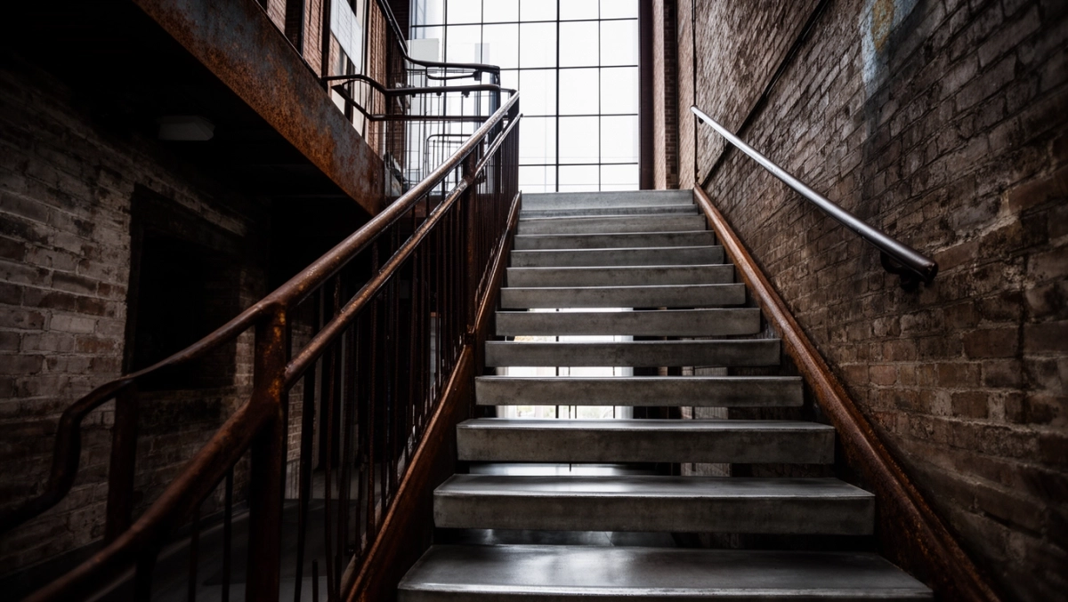 klatka schodowa w stylu loft