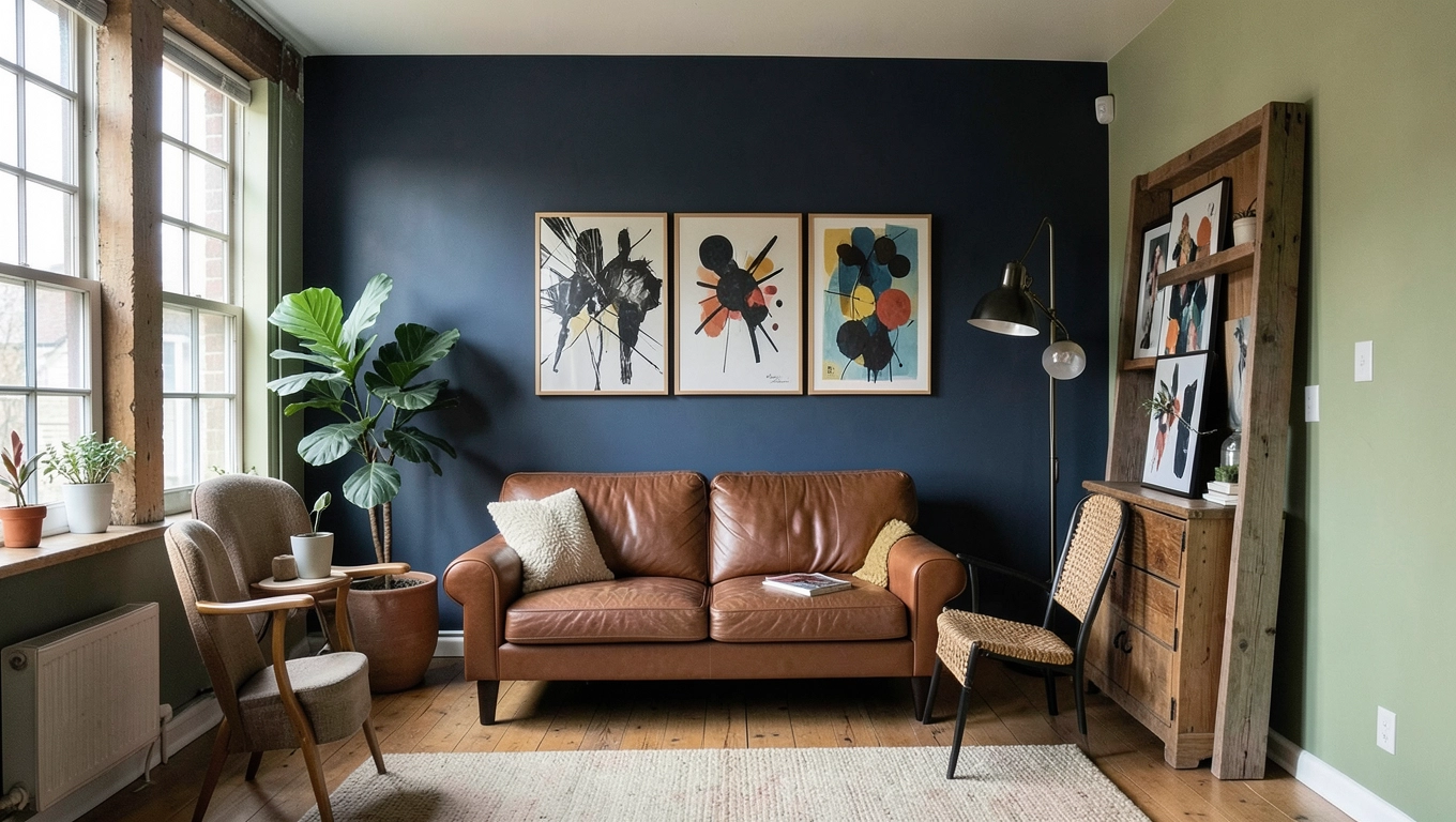 kolor ścian styl loftowy