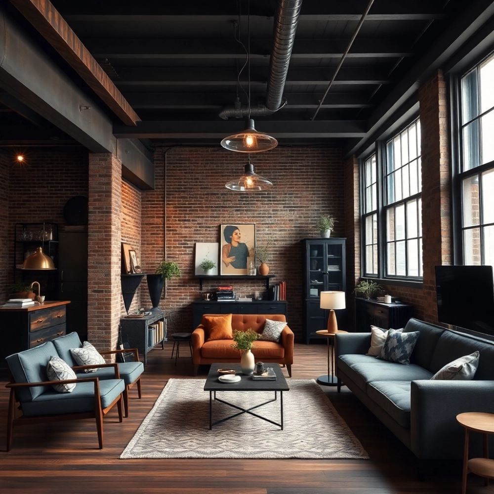 Mieszkanie W Bloku W Stylu Loft