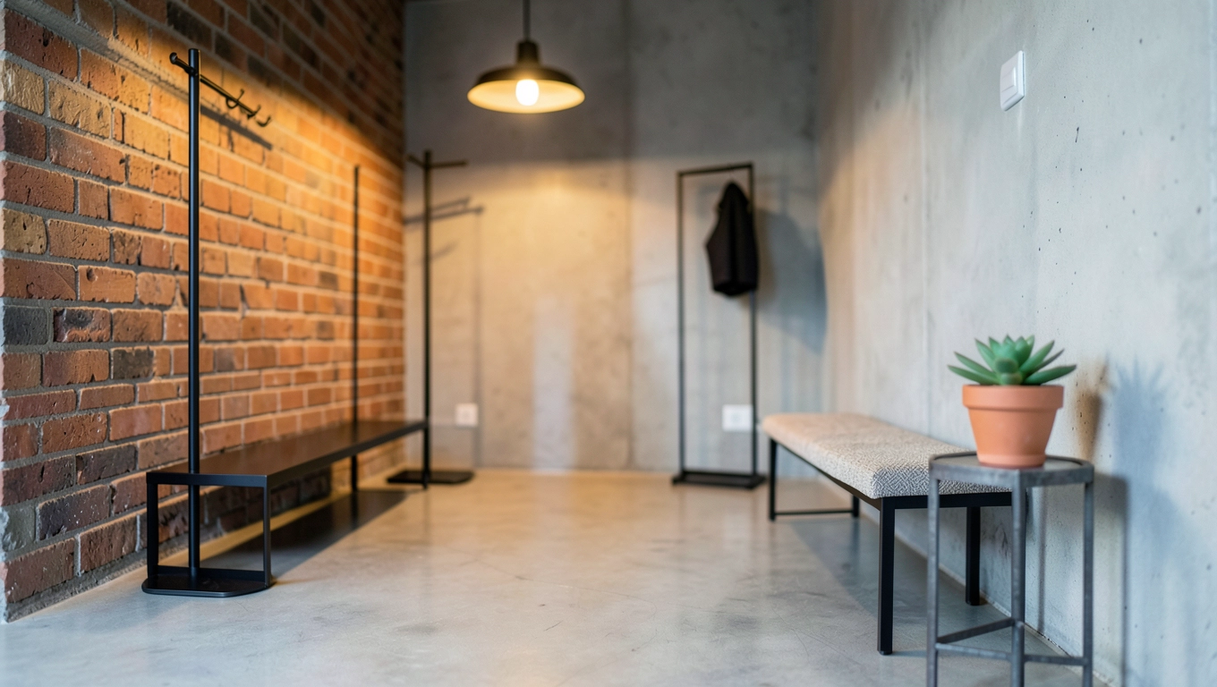 przedpokój w stylu loft powitaj gości z klasą