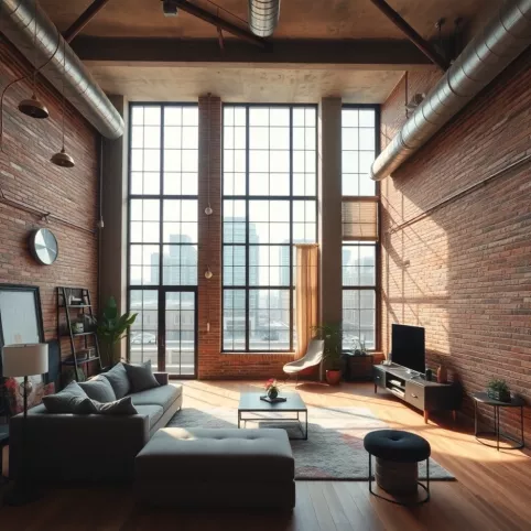 Loftowe Mieszkanie W Bloku