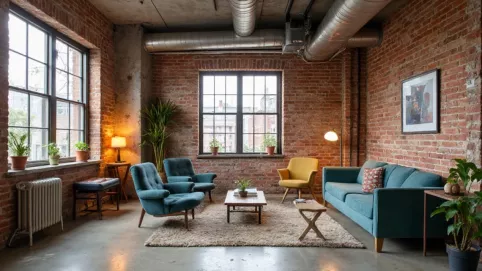 mieszkanie w stylu loftowym oryginalna przestrzeń domowa