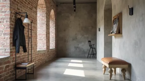 Przedpokój styl loftowy