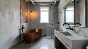 styl industrialny łazienka w stylu loft