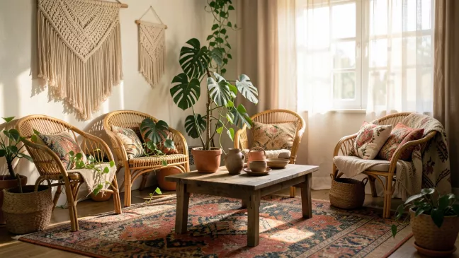 styl boho wnętrza co to znaczy