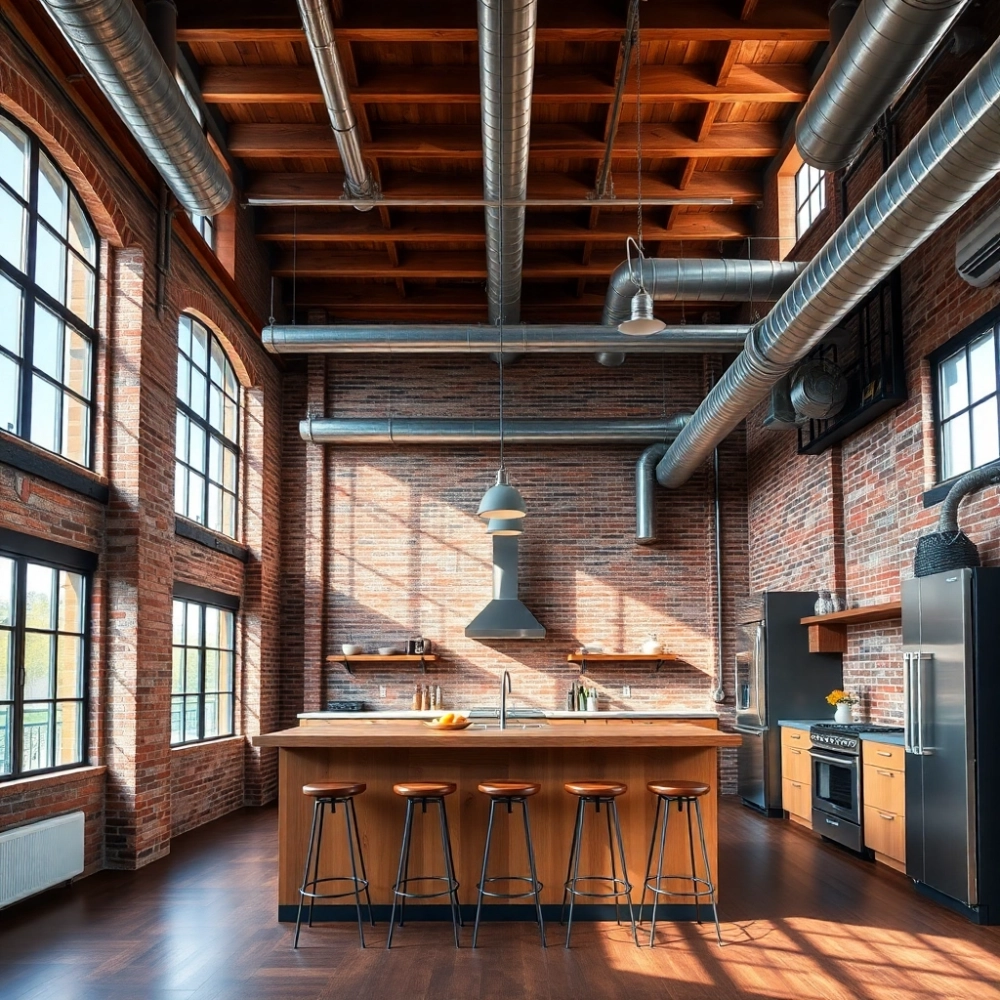 Styl Industrialny Kuchnia W Stylu Loftowym